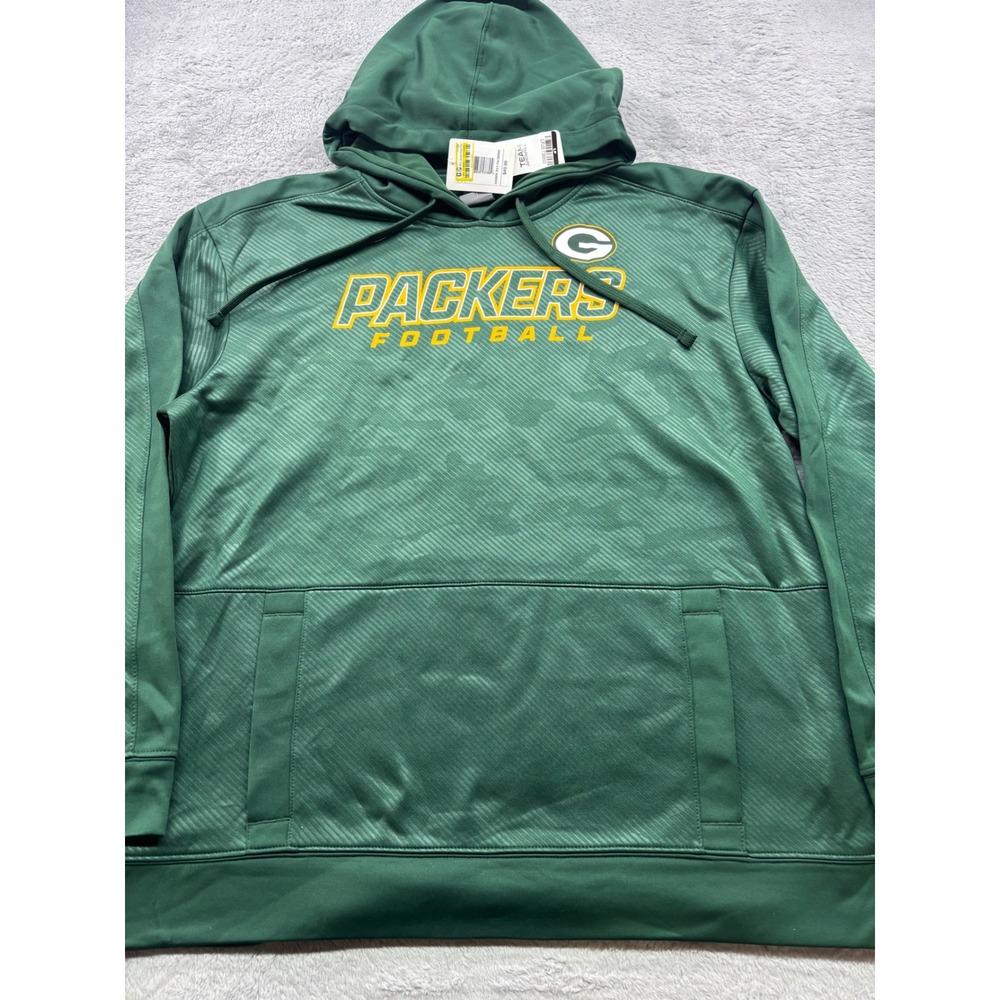 Green Bay Packers NFL Hoodie Mens XL Green Camo Pullover CSA Team Apparel NEW